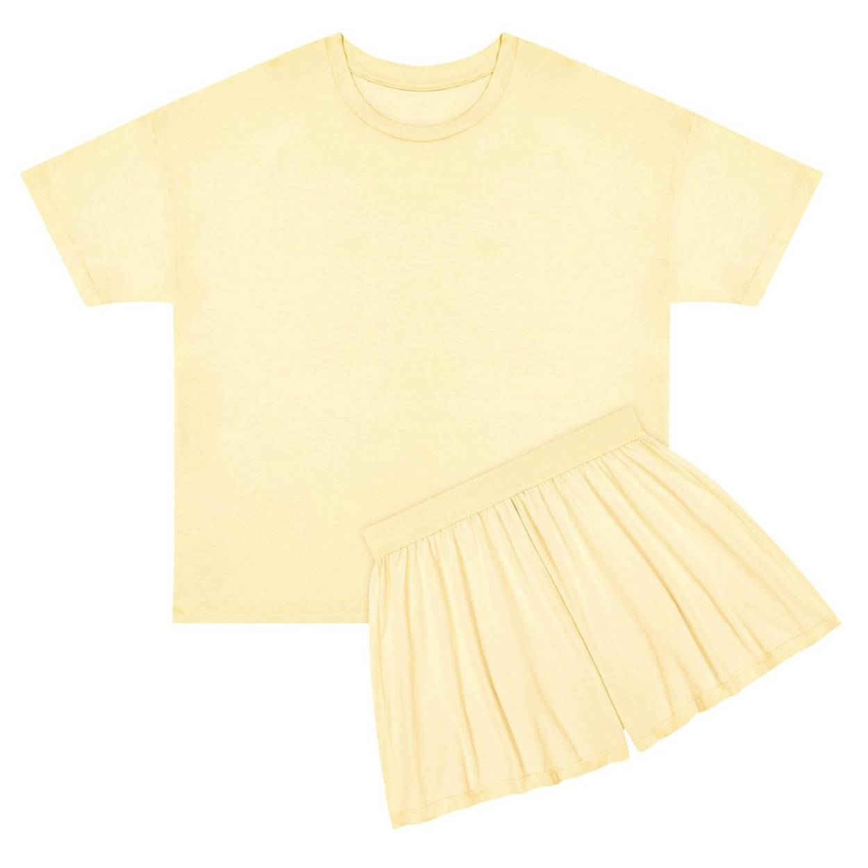 Cozy Sleepwear Set With T Shirt And Shorts For Women