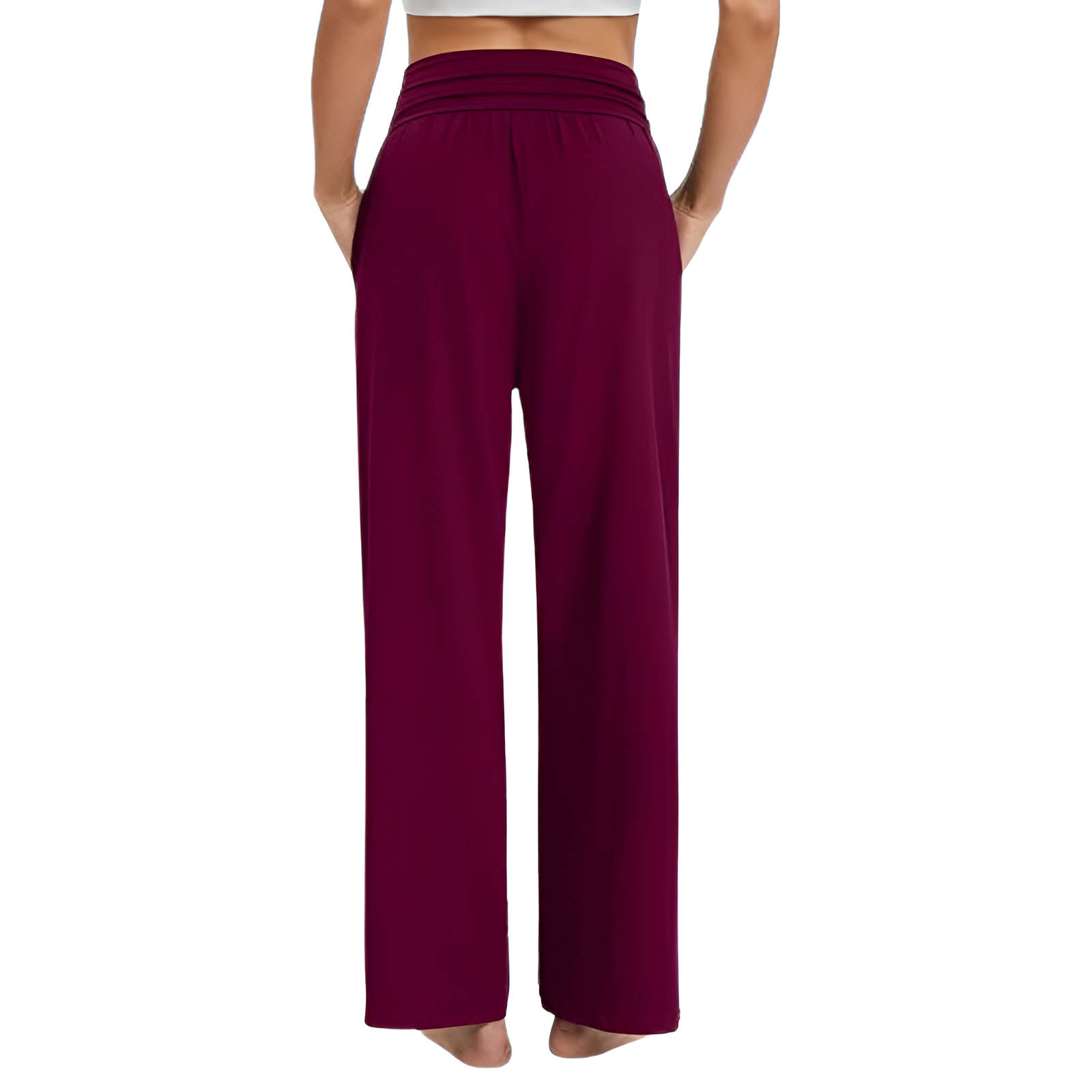 Wide Lounge Yoga Pajama Pants With Pockets
