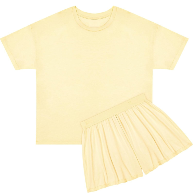 Boxy Tee And Sleep Shorts Set