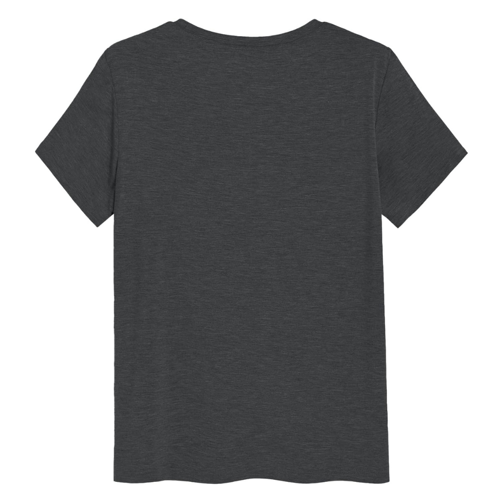 Short Sleeve Solid Pajama T Shirt For Women