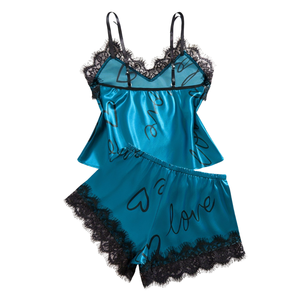 Lace Spaghetti Top Set Pajamas For Women
