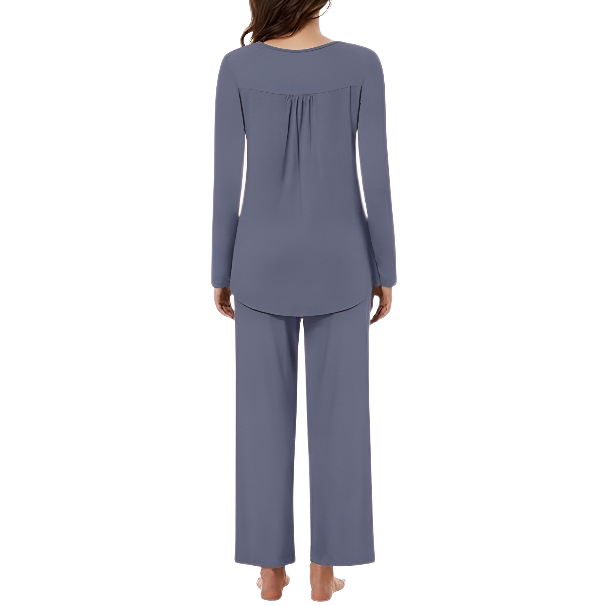 2 Piece Of Long Sleeve Top And Pants Lounge Pajama Set