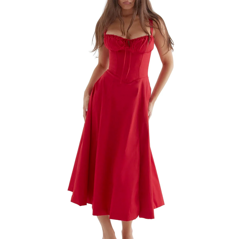 Floral Bustier Midriff Waist Shaper Dress-Original Pajamas