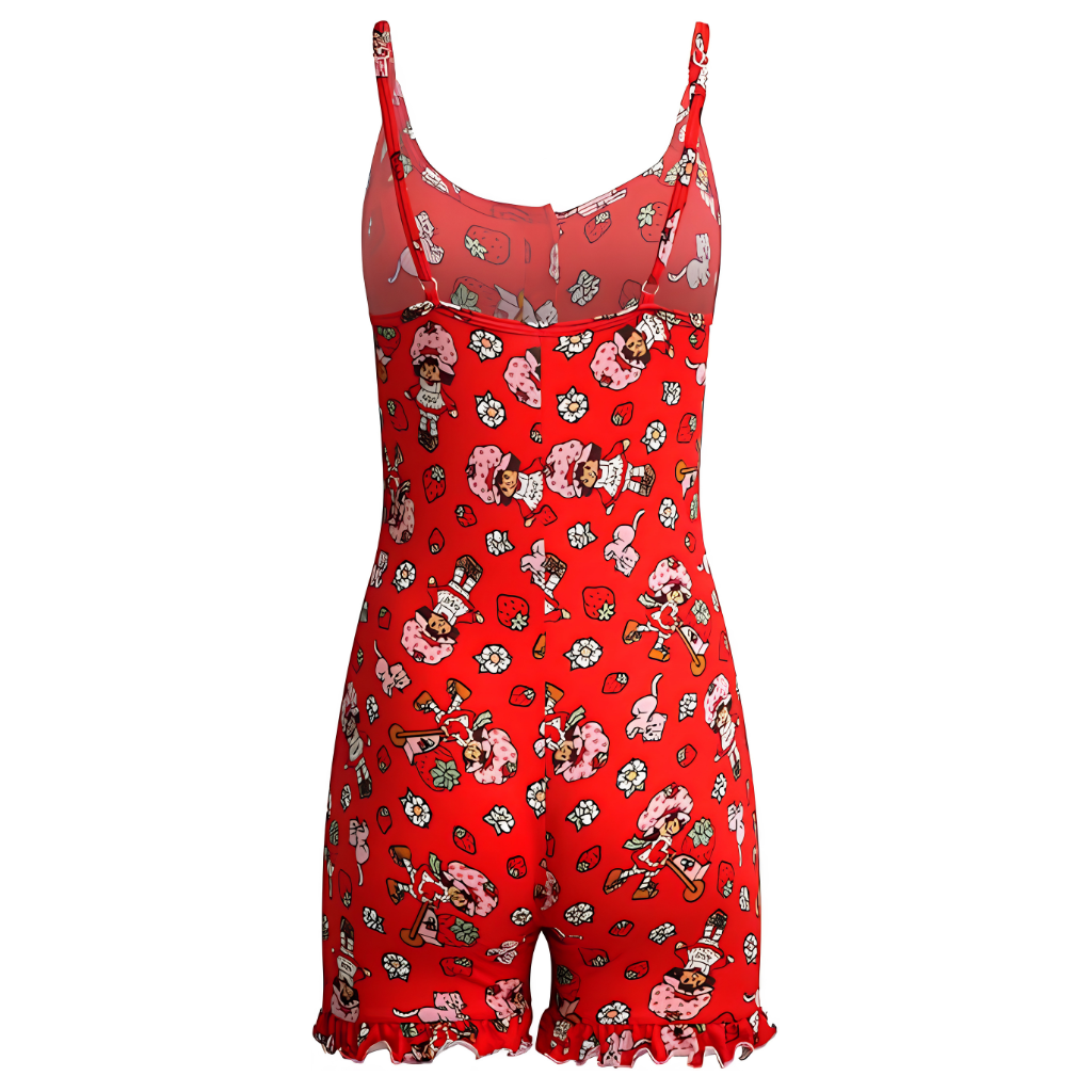 Casual One Piece Sleeveless Romper Sleepwear Lounge Outfit For Women