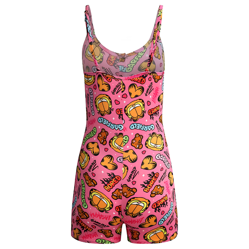 Casual One Piece Sleeveless Romper Sleepwear Lounge Outfit For Women