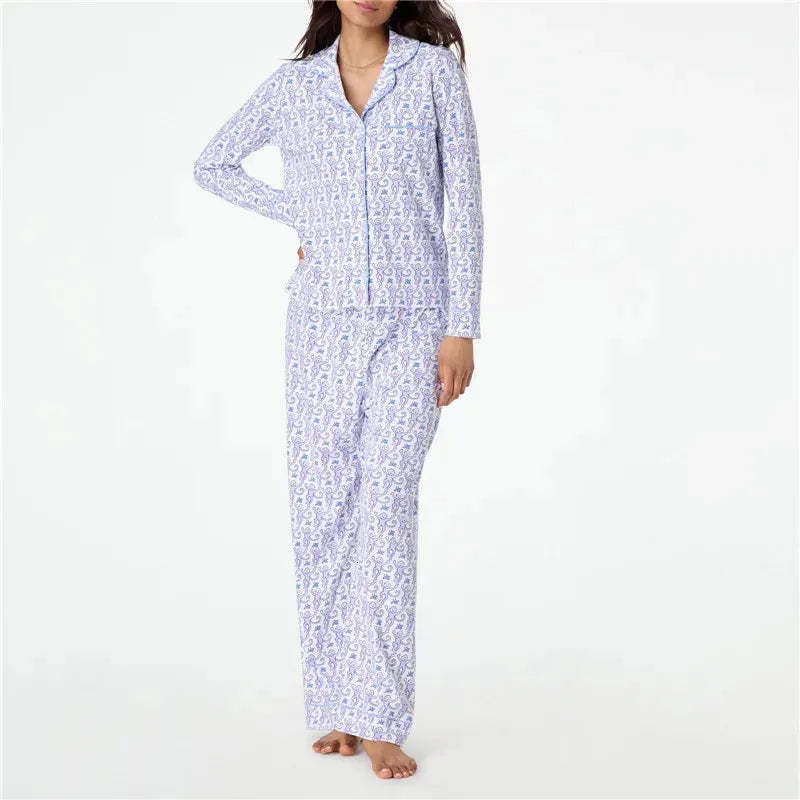 Floral Button Front Pajama Set-Original Pajamas