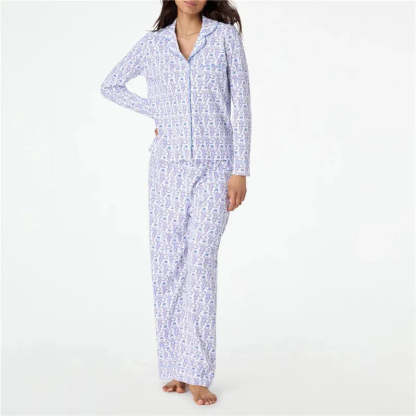 Floral Button Front Pajama Set-Original Pajamas