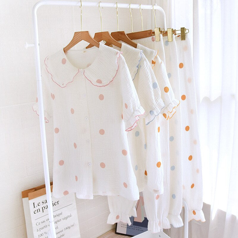 Women's Polka Dot 2 Piece Pajama Set-Original Pajamas