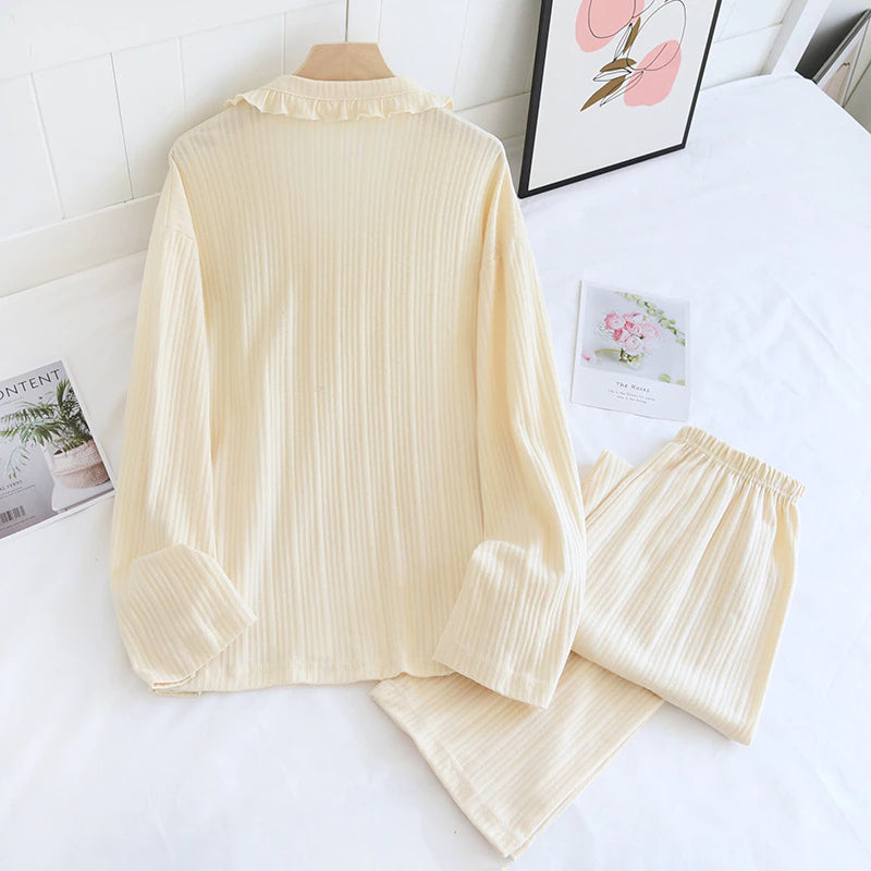 Ladies Long-Sleeved 2 Piece Pajama Set-Original Pajamas