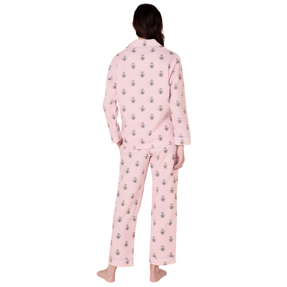 Vintage Christmas Flannel Pajama Set For Women