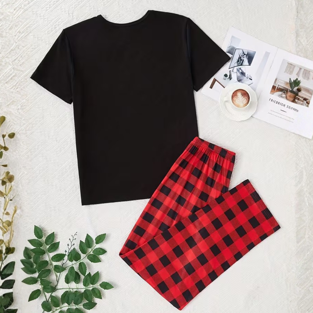 Couple Style Pajamas Set Men'S Or Women'S Homewear Four Seasons