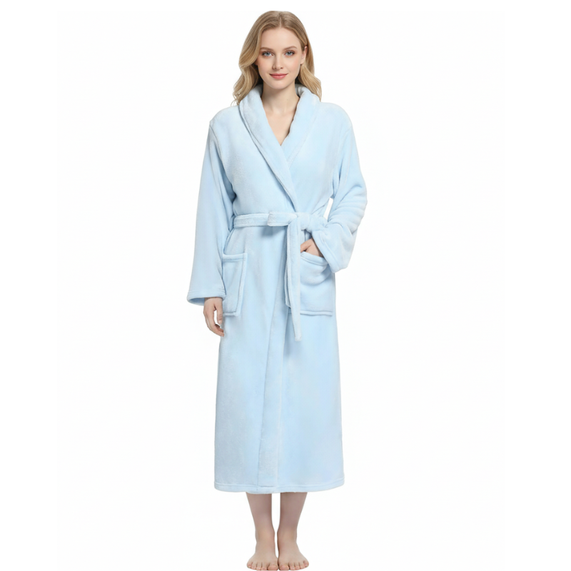Robes For Women Premium Fleece Womens Robe Cozy Warm Bathrobe