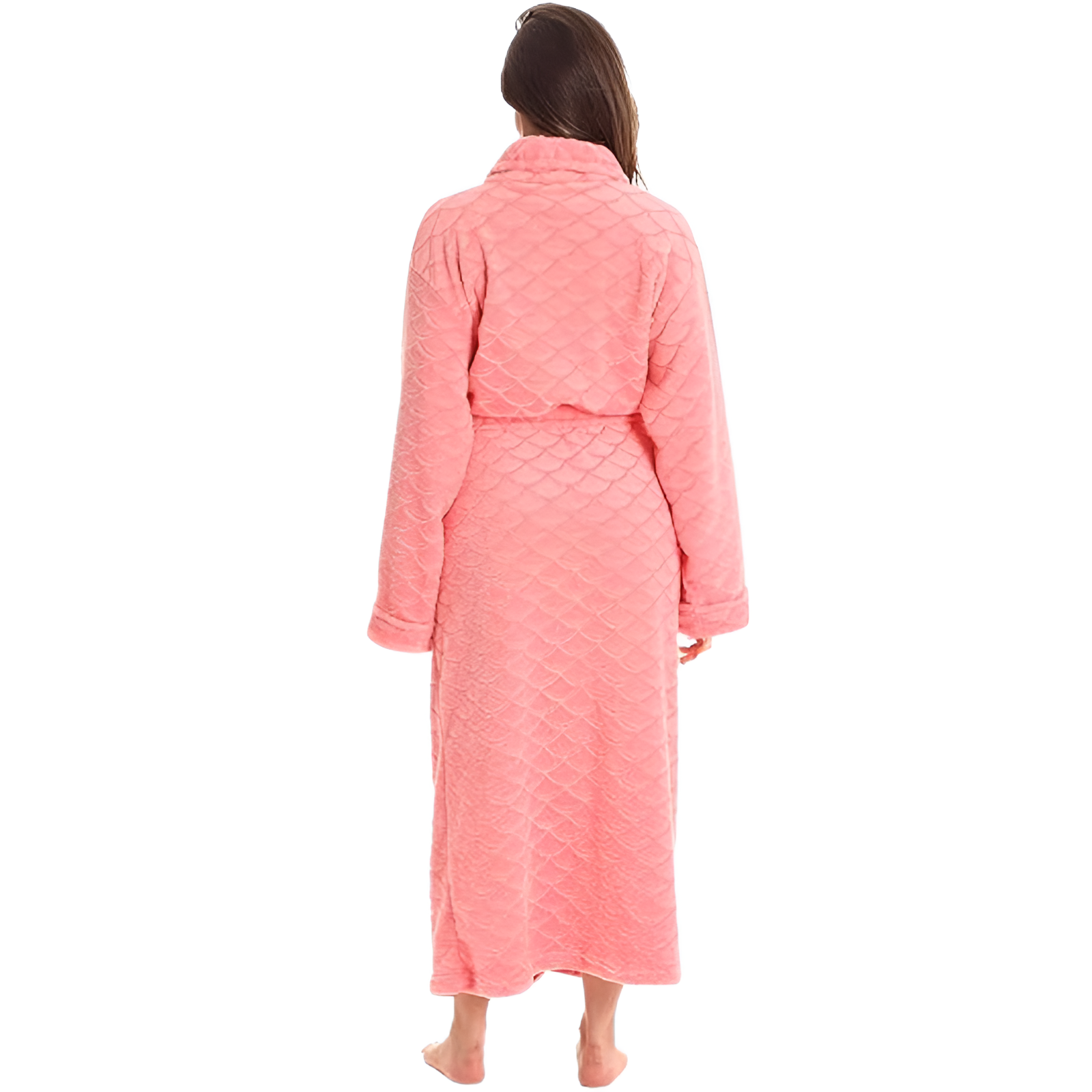Kimono Design Hooded Bathrobe For Women 