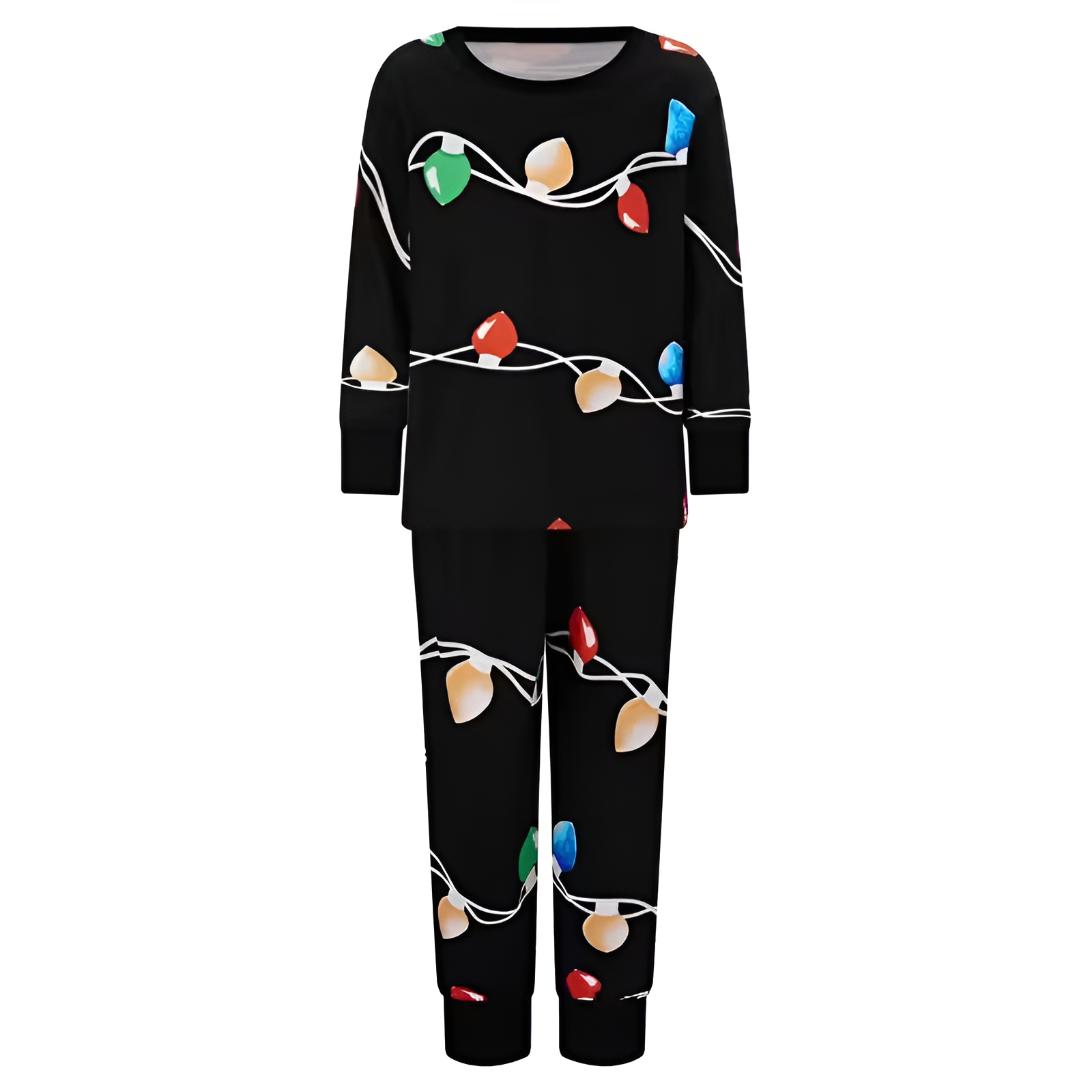 String Light Design Family Matching Pajama Sets