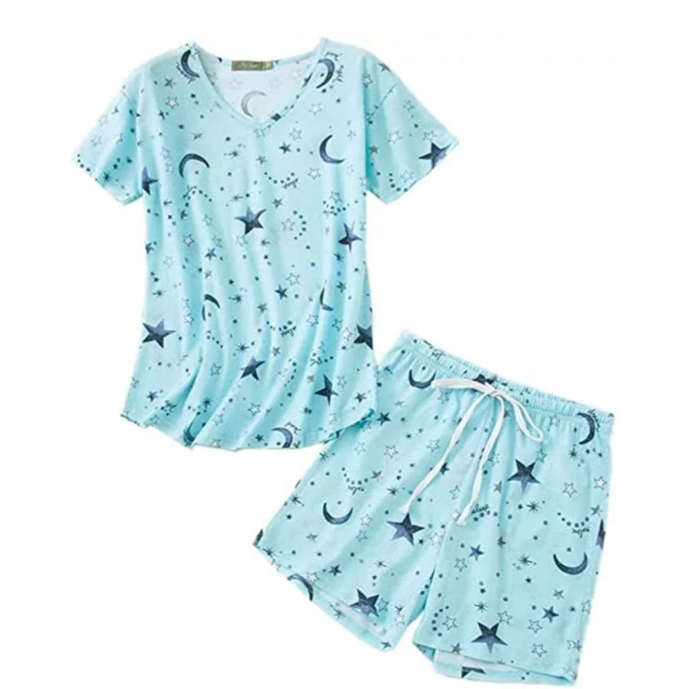 Casual Fun Prints Pajama Set For Women-Original Pajamas