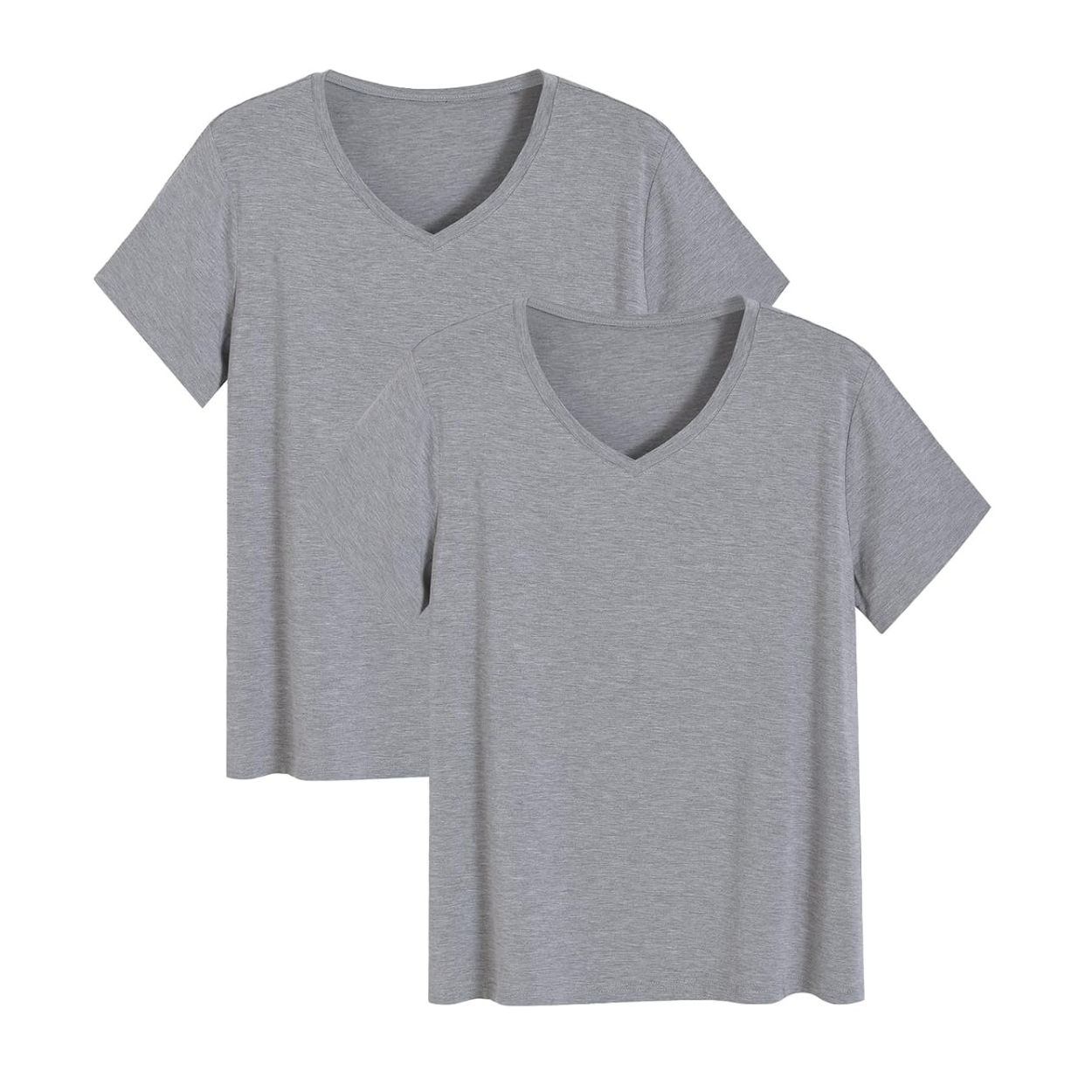 2 Pieces Bamboo Pajama Tops Set For Women