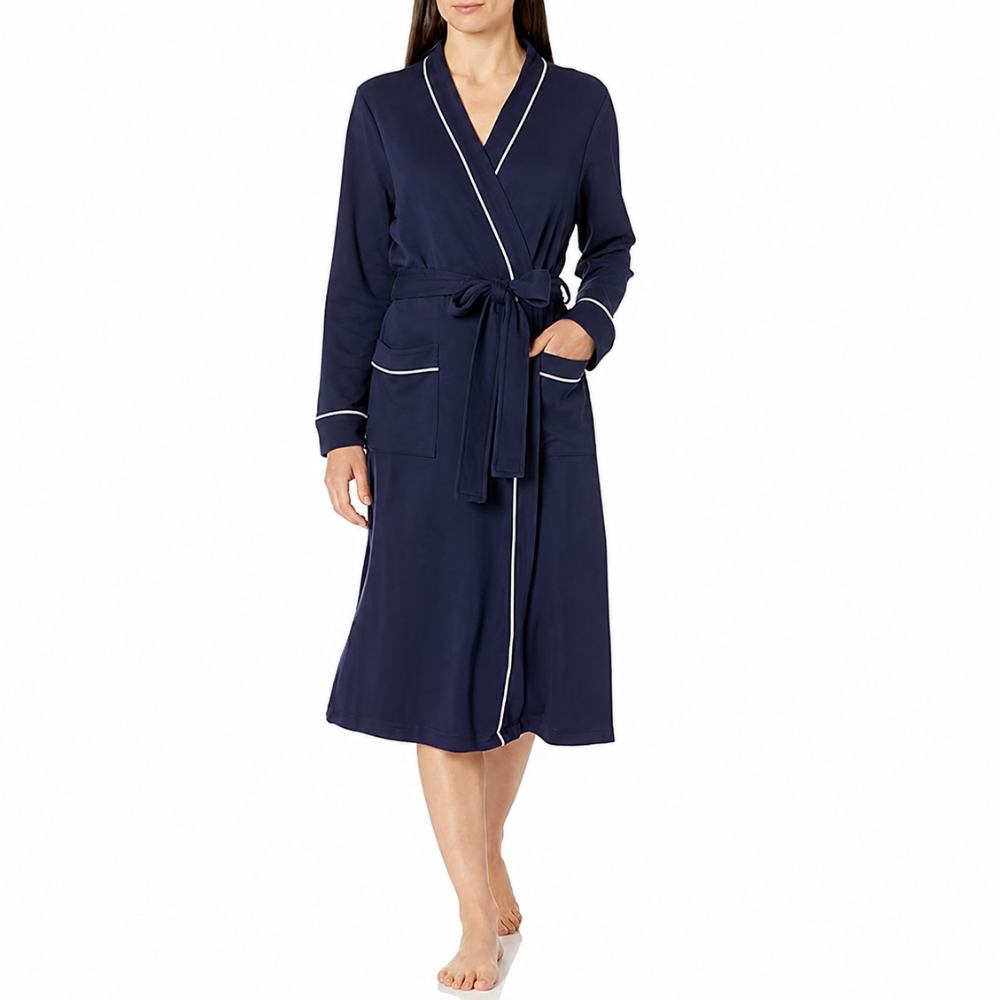 Lightweight Mid Length Bath Robe For Women