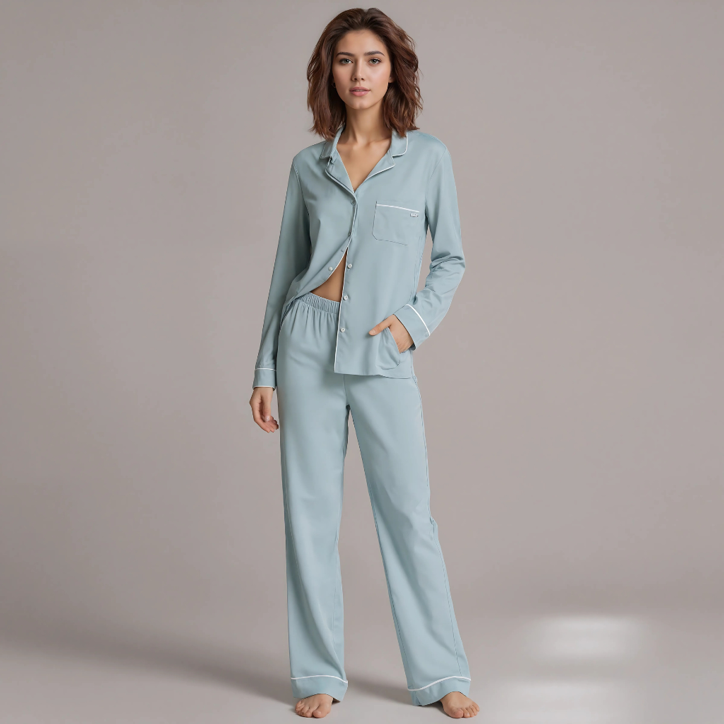 Modal Soft Long Pajama Set