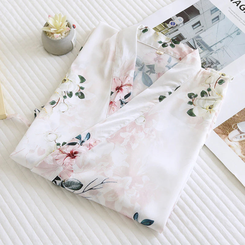 Women's Japanese-Style Kimono Robe-Original Pajamas