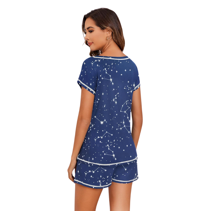 2 Piece Short Sleeve Top And Shorts-Original Pajamas