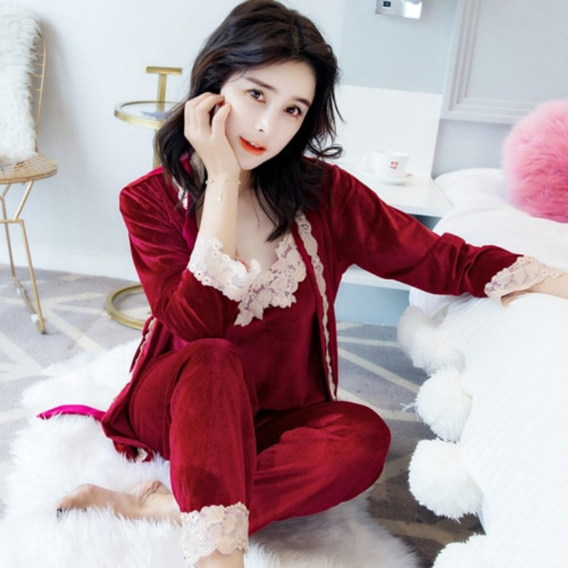 Winter Warm Homesuit Best Cozy 3 Piece Pajamas-Original Pajamas