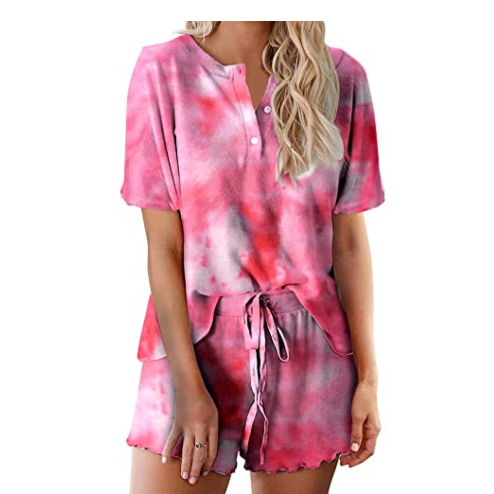 Tie Dye Sleepwear Pajamas Set For Women-Original Pajamas