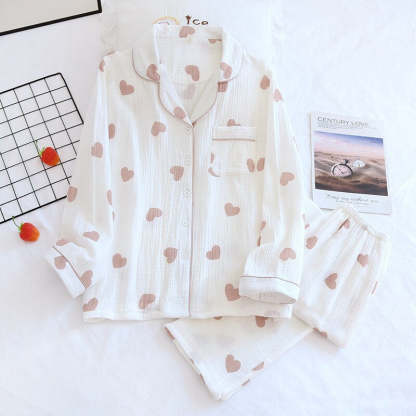 Women's Cotton Crepe Long Sleeve 2 Piece Pajama Set-Original Pajamas