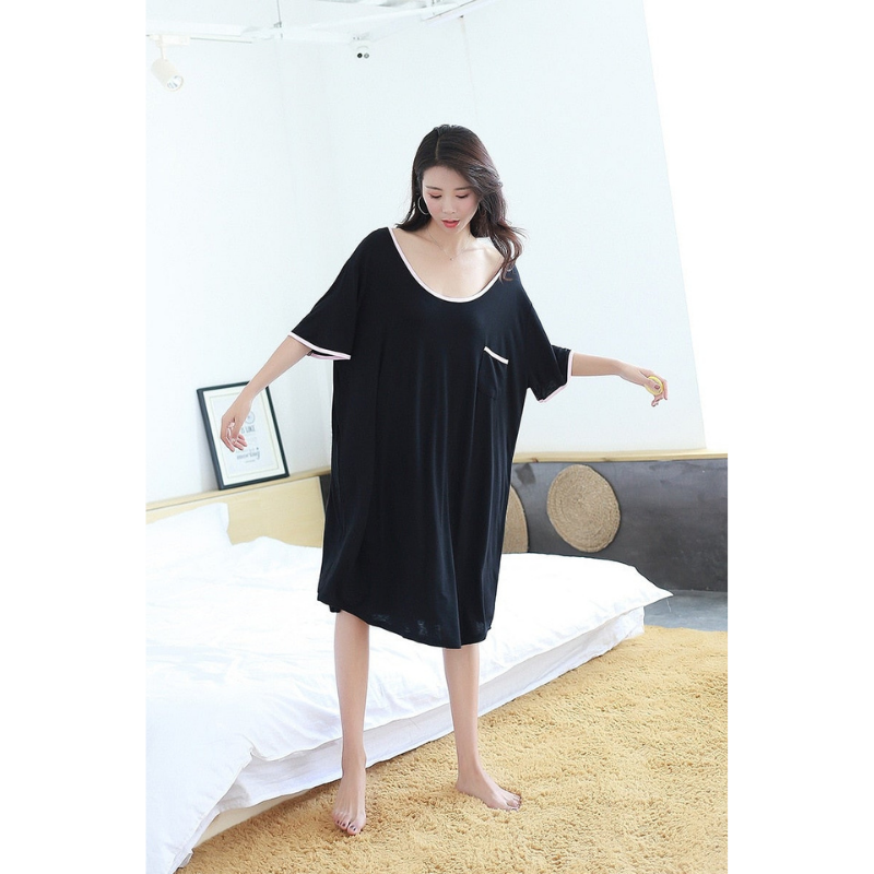 The Long Tee Solid Original Pajamas-Original Pajamas