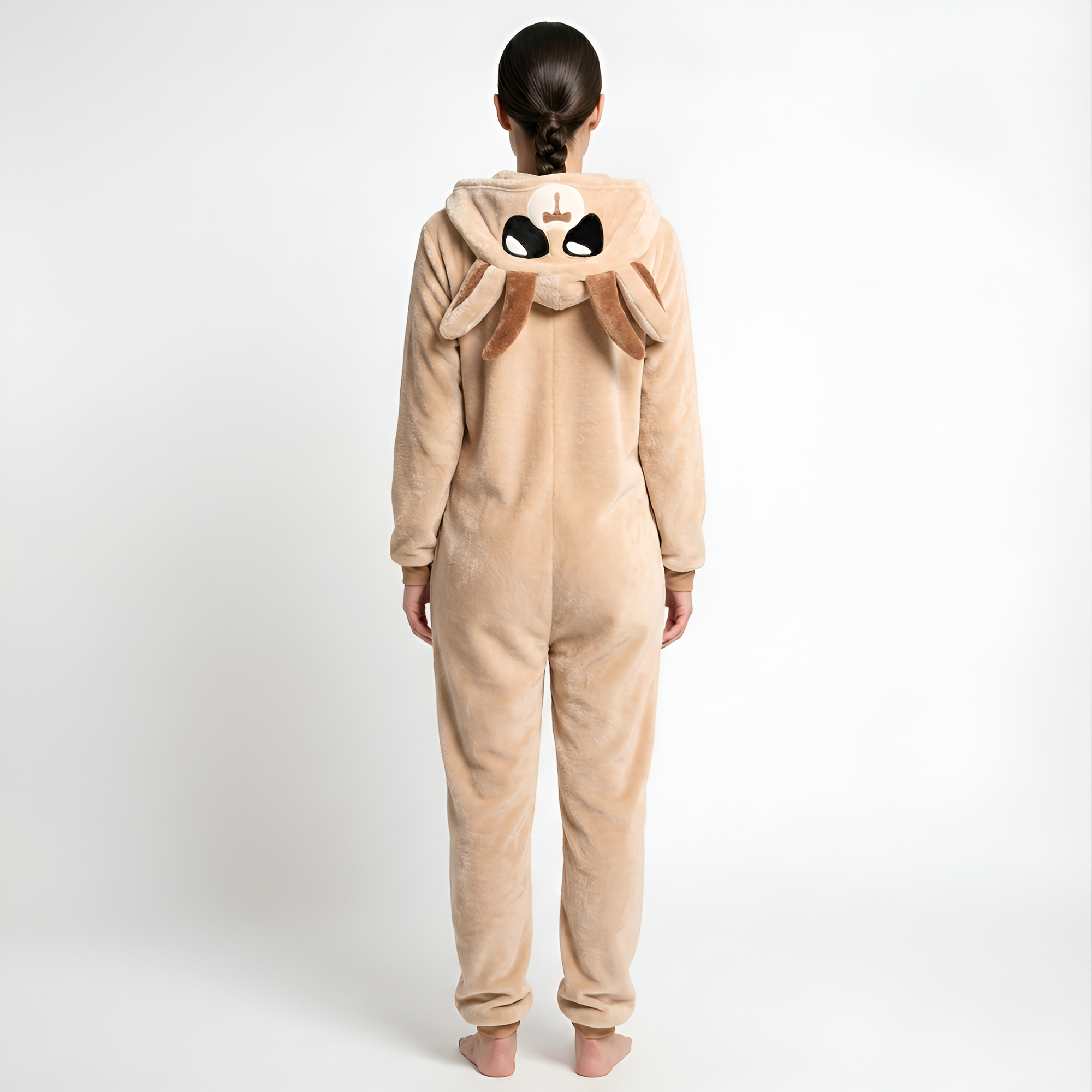 Animal Themed One Piece Pajamas For Women With Hood