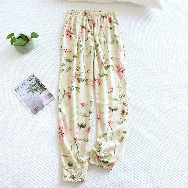 Women's Loose Floral Pants-Original Pajamas