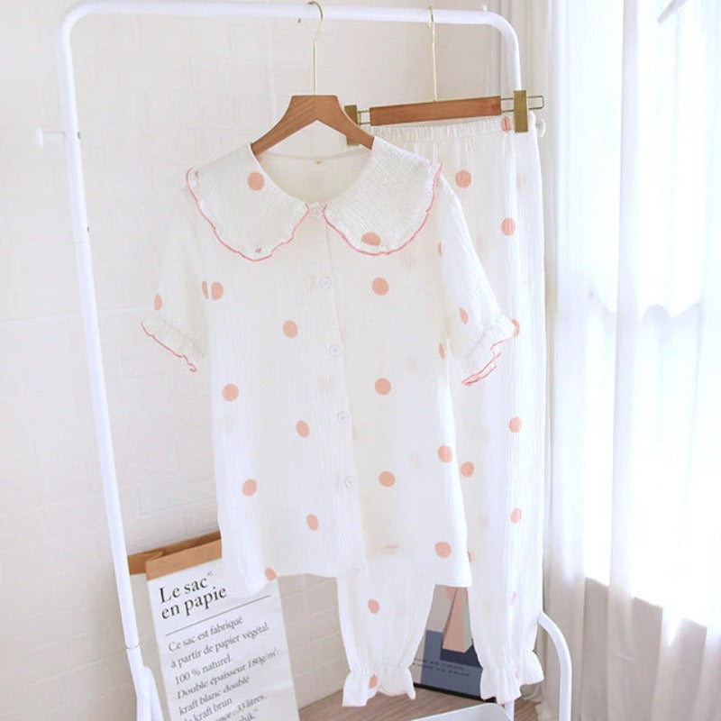 Women's Polka Dot 2 Piece Pajama Set-Original Pajamas