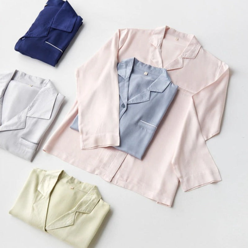 Couples Long-Sleeved 2 Piece Pajama Set-Original Pajamas