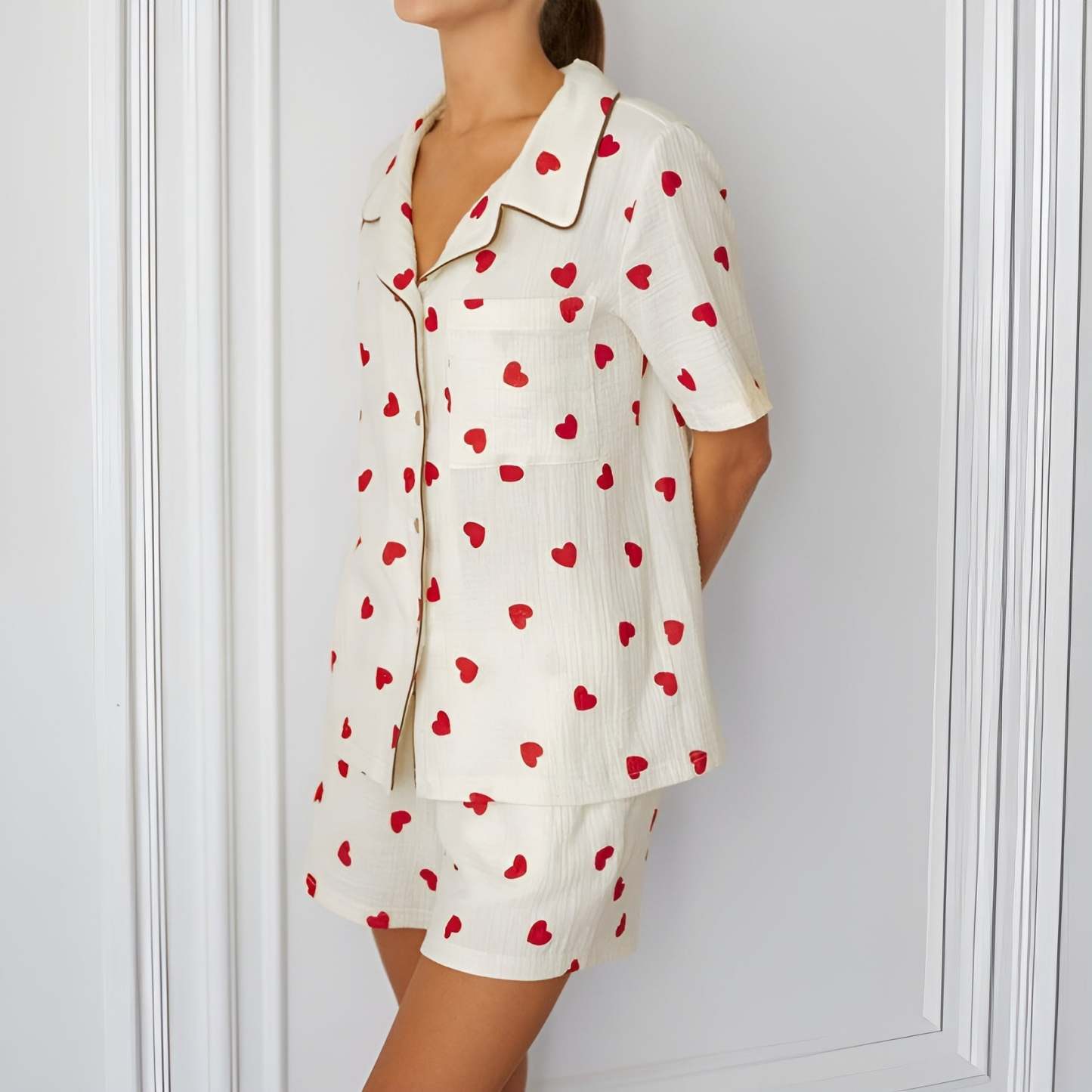 2 Piece Cordate Printed Comfy Pajama Set-Original Pajamas