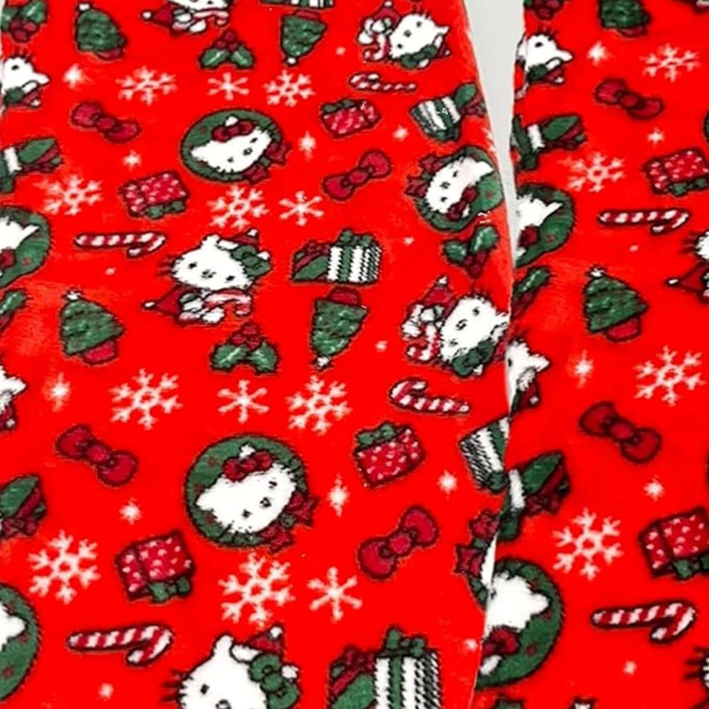 Cartoon Cat Print Pajama Pants