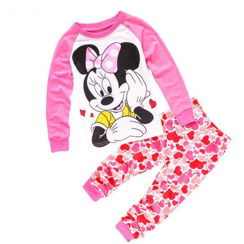 Mickey-Minnie Mouse Cosplay Pajama Set For Kids-Original Pajamas