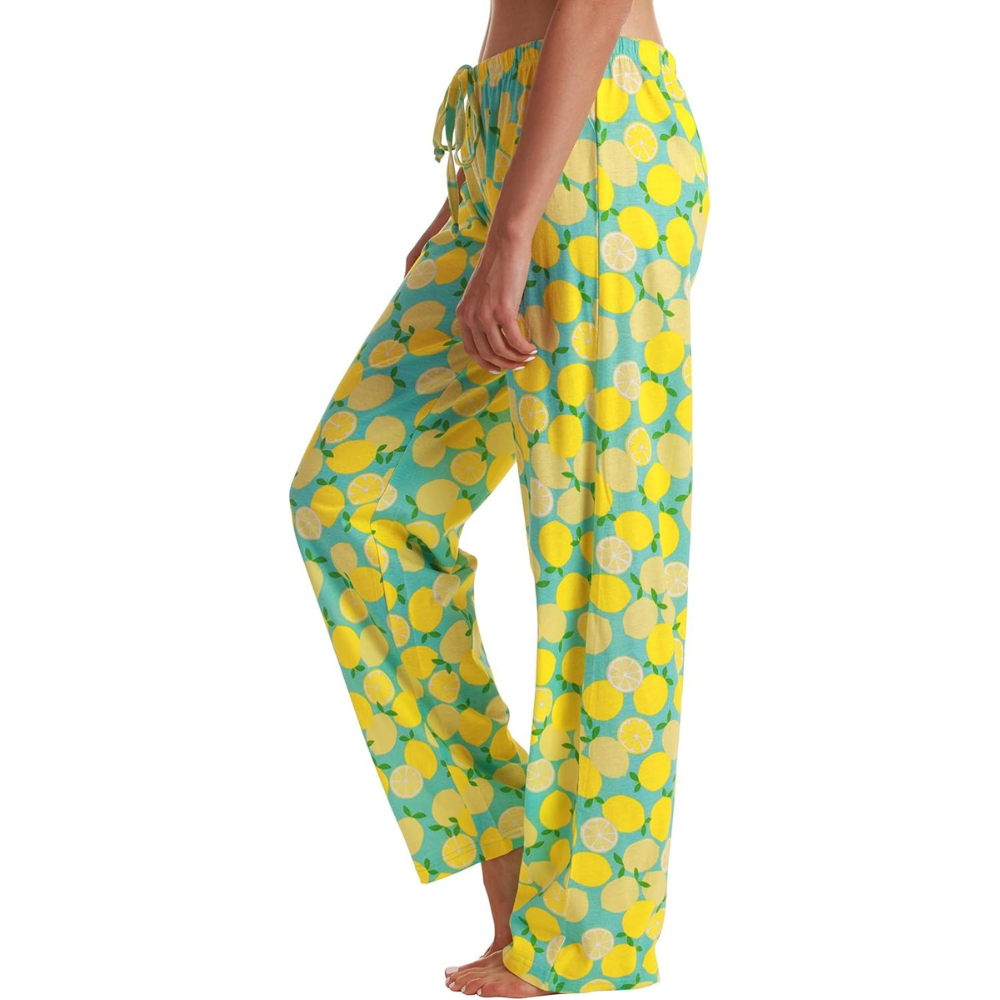 Printed Pajama Pants With Drawstring Band