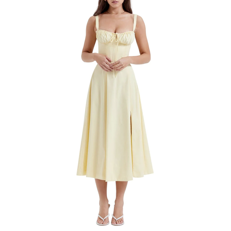 Floral Bustier Midriff Waist Shaper Dress-Original Pajamas