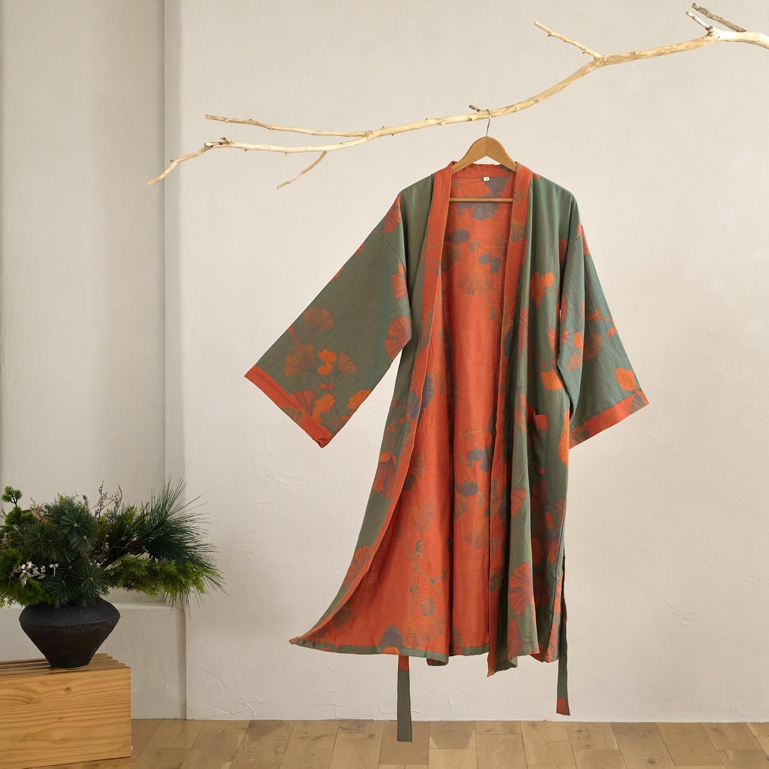 Knit Loose Long Loungewear Bathrobe for Women