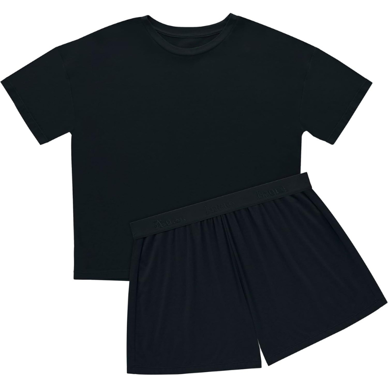 Boxy Tee And Sleep Shorts Set