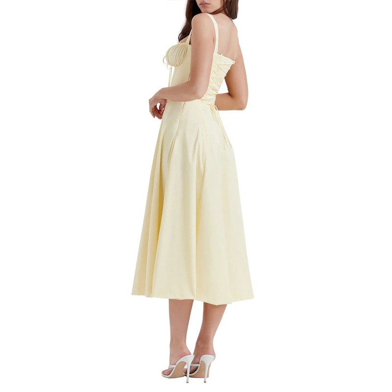 Floral Bustier Midriff Waist Shaper Dress-Original Pajamas