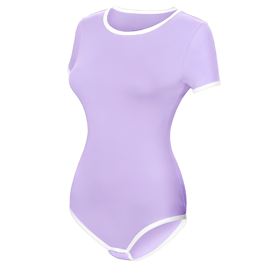 Short Sleeve Romper Front Snap Casual Loungewear Outfit For Women