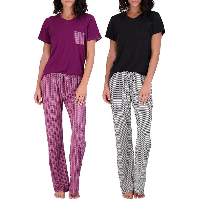 2 Pack Pajama And Short Sleeve Tshirt Set-Original Pajamas