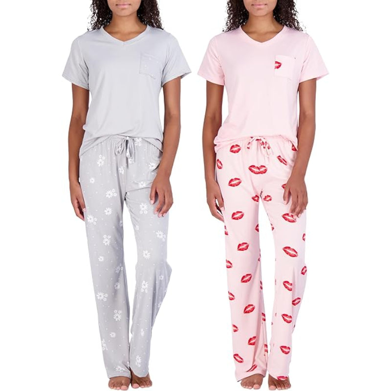 2 Pack Pajama And Short Sleeve Tshirt Set-Original Pajamas