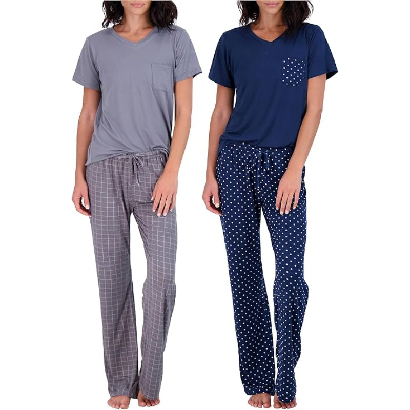 2 Pack Pajama And Short Sleeve Tshirt Set-Original Pajamas