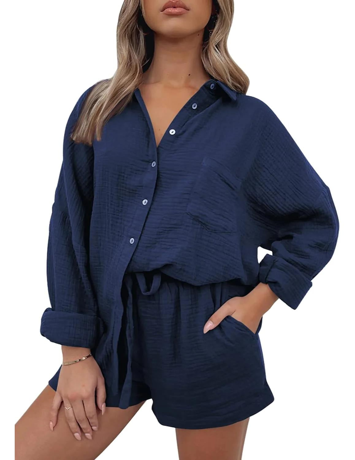 2 Piece Button Down Pajama Set-Original Pajamas