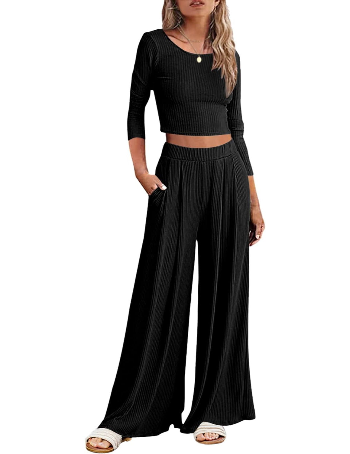 2 Piece Long Sleeve Lounge Sets-Original Pajamas2 Piece Long Sleeve Lounge Sets - Image 15