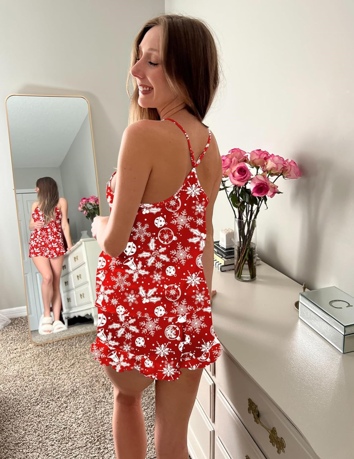2 Piece Printed Pajamas Set-Original Pajamas