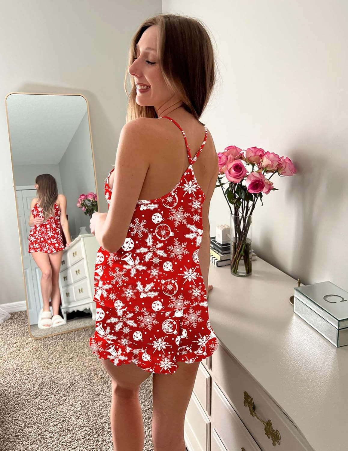 2 Piece Printed Pajamas Set-Original Pajamas