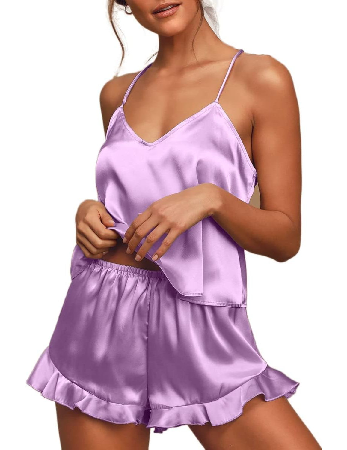 2 Piece Ruffle Pajamas Set-Original Pajamas2 Piece Ruffle Pajamas Set - Image 46