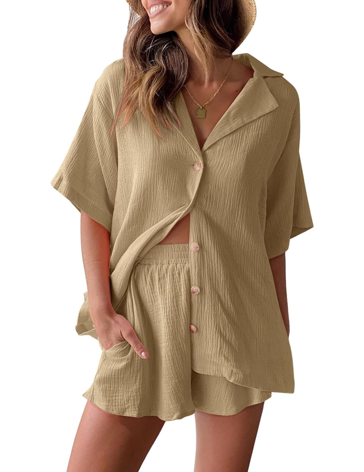 2 Piece Short Sleeve Outfits-Original Pajamas2 Piece Short Sleeve Outfits - Image 38